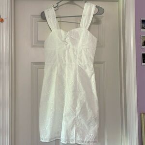 SHEIN MOD Ruched Bust Split Hem Schiffy Corset Structure Cami GRADUATION Dress